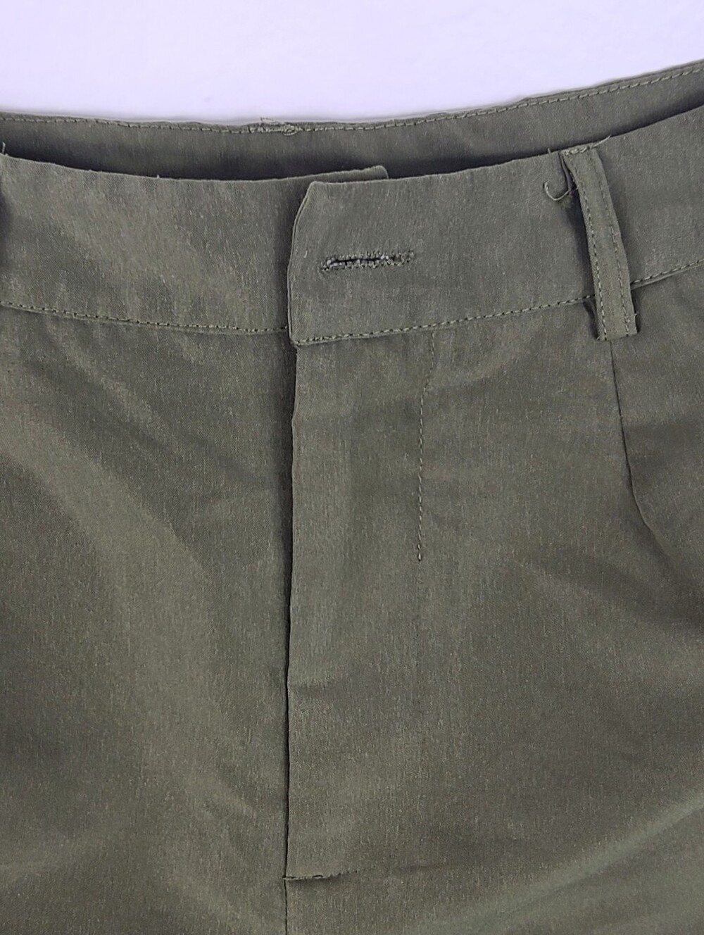 SHEIN Olive Green Cargo Jogger Pants Utility‎ Pockets M 6 Ankle Cuffs - Picture 8 of 15